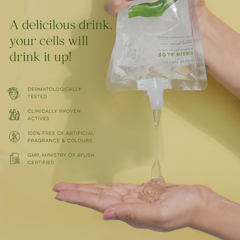 Mini VIRGIN ALOE | 99% Cold Pressed Aloe Vera