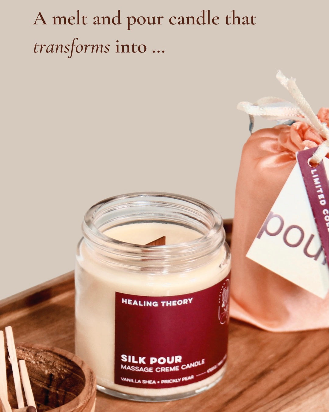 Silk Pour | Massage Creme Candle